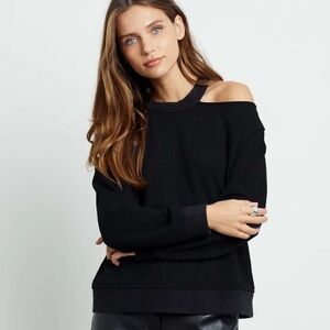 Rails Quincy Cut Out Black Sweatshirt
